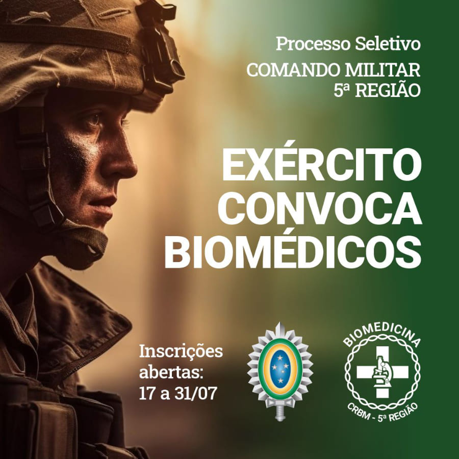 Exército convoca Biomédicos para Processo Seletivo