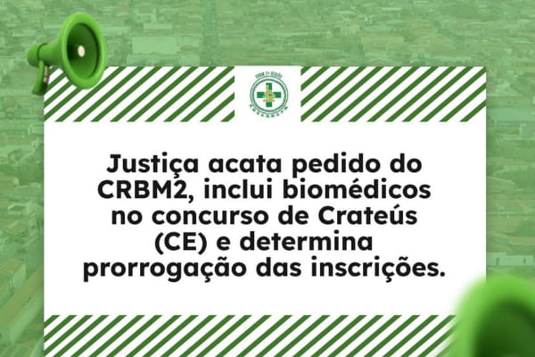 Decisão Judicial Permite que Biomédicos participem de Concurso da Prefeitura de Crateús