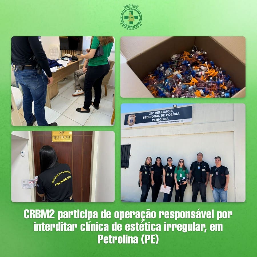 CRBM2 participa de Interdição de Clínica Irregular em Petrolina