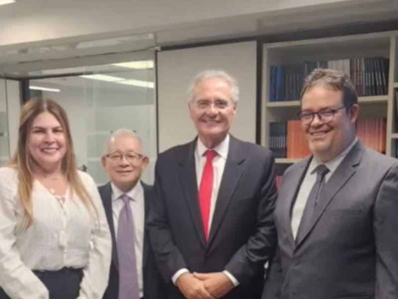 Comitiva do CRBM2 e CFBM se reúne com o senador Renan Calheiros