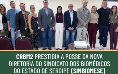 CRBM2 prestigia posse da diretoria do SINBIOMESE