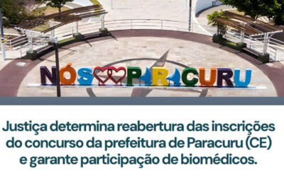 Justiça Federal garante inclusão de biomédicos em concurso da Prefeitura de Paracuru
